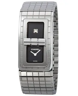 Chanel Code Coco Black Lacquered Women's Watch h5144