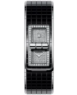 Chanel Code Coco Diamond Dial Black Steel and Ceramic Women's Watch h6027