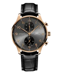 IWC Portugieser Automatic Chronograph Grey Dial Men's Watch - Model IW371610