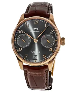 IWC Portugieser Automatic 7 Day Power Reserve - IW500702 (Grey Dial)