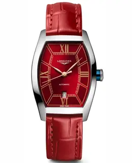 Longines Evidenza Automatic Red Dial Women's Watch - Model L2.142.4.09.2