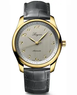 Longines Master Collection 190th Anniversary Limited Edition Grey Dial Leather Strap Men's Watch l2.793.6.73.2