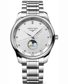 Longines Master Collection Automatic - Silver Diamond Dial Steel Watch L29194776/L2.911.4.77.6