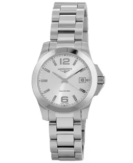 New Longines Conquest Quartz Silver Dial Watch - Women's, Model No: L3.377.4.76.6