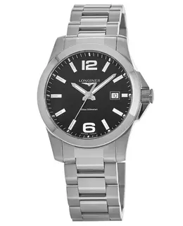 Longines Conquest Quartz Black Dial Men's Watch L37594586