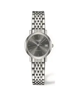 Longines Elegant Collection Grey Dial Stainless Steel Women's Watch l4.309.4.72.6