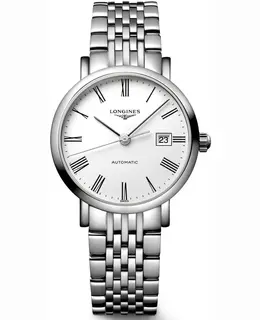 Longines Elegant Collection Automatic White Dial Steel Women's Watch l4.310.4.11.6