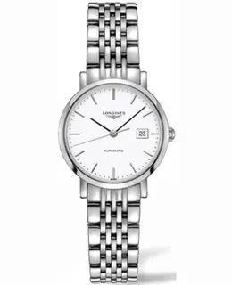 Longines Elegant Automatic White Dial Stainless Steel Women's Watch L4.310.4.12.6