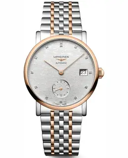 Longines Elegant Collection Automatic Silver Dial Steel and Rose Gold Women's Watch l4.312.5.77.7