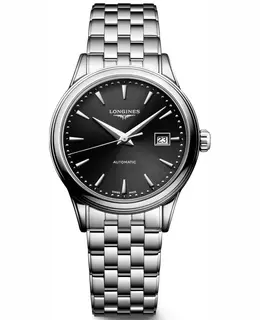 Longines Flagship Automatic Black Dial Steel Women's Watch l4.374.4.59.6