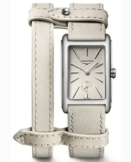 Longines DolceVita X YVY Beige Dial Leather Strap Watch Model L5.512.4.79.2