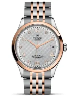 TUDOR Men's 1926 Silver Diamond Dial Rose Gold & Stainless Steel Chronometer Automatic Watch M91451-0002