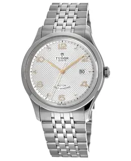 TUDOR 1926 M91650-0003 Men's Watch, Silver Diamond Dial Stainless Steel Chronometer Automatic Movement with Date Display