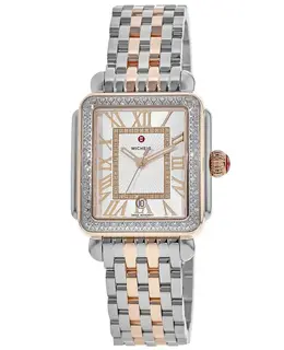 Michele Deco Madison Two-Tone Steel Diamond Women's Watch MWW06T000220