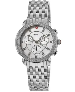 Brand New Authentic Michele Sidney Diamond Mother of Pearl Dial Watch - Model MW30A000001