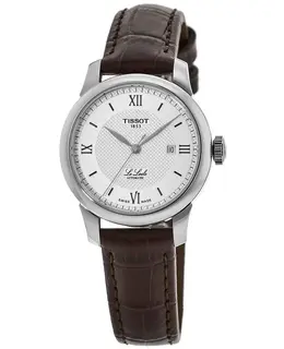 Tissot Le Locle Automatic Silver Dial Leather Strap Women's Watch - Model t006.207.16.038.00