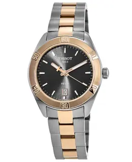 Women's Tissot PR 100 T101.910.22.061.00 Rose Gold Stainless Steel Dial with Date