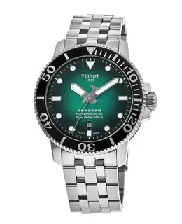 Tissot Seastar 1000 Automatic Green Dial Steel Men's Watch T12040711091