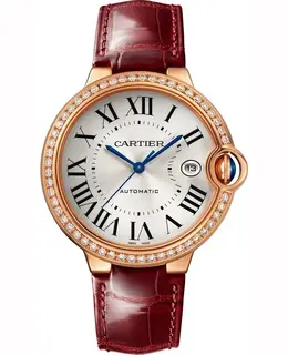 Women's Cartier Ballon Bleu de Cartier WJBB0056 - Silver Dial Diamond Bezel