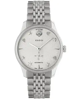 Gucci G-Timeless Automatic White Dial Steel Men's Watch ya126354