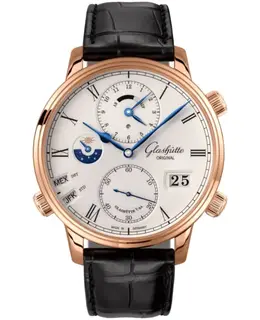 Glashütte Original Senator Cosmopolite Silver Dial Men's Watch Model 1-89-02-01-05-61