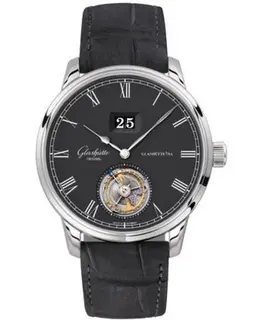 Glashütte Original Senator Tourbillon Grey Dial Grey Strap Watch Model: 1-94-03-04-04-04