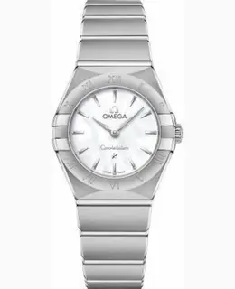 Omega Constellation Manhattan Quartz 25mm Mother of Pearl Dial Stainless Steel Women's Watch 131.10.25.60.05.001
