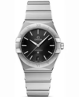 Omega Constellation Quartz 36mm Black Dial Stainless Steel Women's Watch 131.10.36.60.01.001