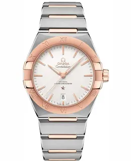 Omega Constellation Co-Axial Master Chronometer Silver Dial Rose Gold and Stainless Steel Men's Watch 131.20.39.20.02.001