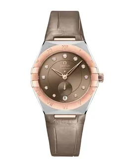 Omega Constellation Co-Axial Master Chronometer Light Chestnut Dial Leather Strap Women's Watch Model: 131.23.34.20.63.001