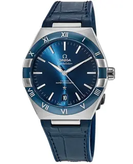 Omega Constellation Co-Axial Master Chronometer 131.33.41.21.03.001 Blue Dial, Blue Leather Strap Men's Watch