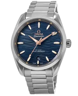 Omega Seamaster Aqua Terra 38mm Blue Dial Steel Men's Watch 220.10.38.20.03.002