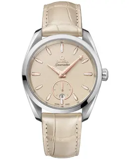 Omega Seamaster Aqua Terra 150m Master Co-Axial Grey Dial Leather Strap Men's Watch 220.13.38.20.09.001