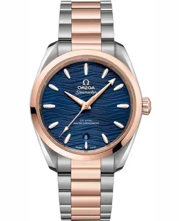 Omega Seamaster Aqua Terra 150m Master Co-Axial Blue Dial Steel and Rose Gold Men's Watch 220.20.38.20.03.001