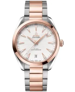 Omega Seamaster Aqua Terra 150m Master Co-Axial Silver Dial Rose Gold and Steel Men's Watch 220.20.41.21.02.001