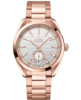 Omega Seamaster Aqua Terra 150m Master Co-Axial Silver Dial Rose Gold Men's Watch 220.50.41.21.02.002