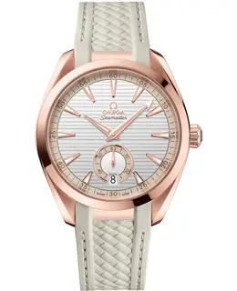 Omega Seamaster Aqua Terra 150m Master Co-Axial Silver Dial Rubber Strap Men's Watch 220.52.41.21.02.001