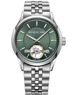 Raymond Weil Freelancer Automatic Green Dial Stainless Steel Men's Watch 2780ST5201