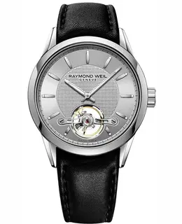 Raymond Weil Freelancer Automatic Silver Dial Black Leather Strap Men's Watch Model 2780STC65001, Ref. 2780-STC-65001