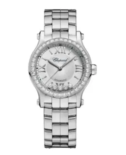 Chopard Happy Sport Silver Dial Steel Women's Watch 278573-3014