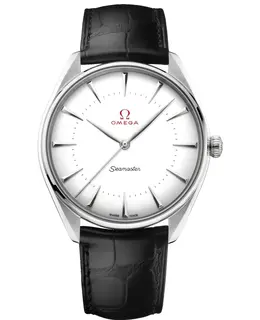Omega Seamaster Olympic Official Timekeeper White Dial Leather Strap Men's Watch Model 522.53.40.20.04.002