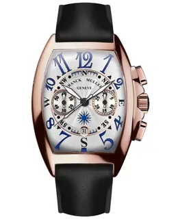 Franck Muller Mariner White Dial Leather Strap Watch Model 8080 CC AT MAR 5N