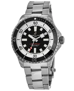 New Breitling Superocean Automatic 42 Black Dial Steel Men's Watch Model A17375211B1A1