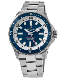 Breitling Superocean Automatic 42 Blue Dial Steel Men's Watch Model A17375E71C1A1