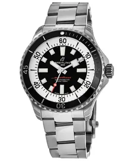 Breitling Superocean Automatic 44 Black Dial Steel Men's Watch - Model A17376211B1A1