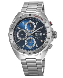 Tag Heuer Formula 1 Automatic Chronograph Blue Dial Steel Men's Watch caz2015.ba0876