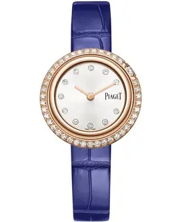 Piaget Possession Mother of Pearl Dial Diamond Rose Gold Leather Strap Women's Watch Model G0A44282
