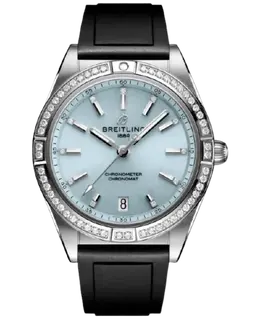 Breitling Chronomat Automatic 36 Blue Dial Rubber Strap Women's Watch G10380591C1S1