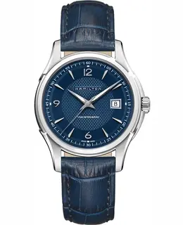 Hamilton Jazzmaster Viewmatic Auto H32515641 Men's Watch Blue Dial Leather Strap