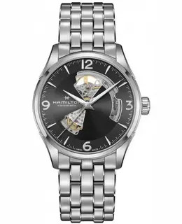 Hamilton Jazzmaster Open Heart Grey Dial Stainless Steel Men's Watch Model H32705181